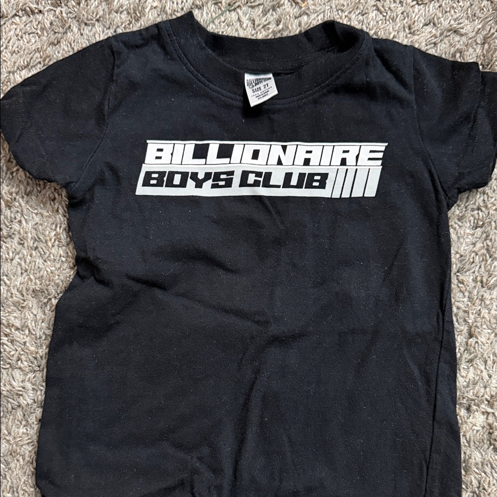 Billionaire Boys Club Black Tee with White Logo